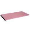 Soozier 4pix6pix2pouce Pu Cuir Gymnastique Culbutage Tapis De Gym Arts Pliant Yoga Exercice Tampon 4 Panneaux (rose Clair)