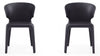 Ensemble 2 chaises de salle à manger Conrad de Manhattan Comfort en similicuir - noir