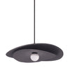 Luminaire suspendu Paven de Dainolite avec fini noir mat et ampoule à DEL de 12 W