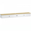 HOMCOM Meuble TV suspendu pour TV jusqu'a 72 pouces, console multimedia murale