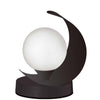 Lampe de table Crescent de Dainolite avec fini noir mat et 1 ampoule