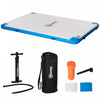 Outsunny 10' x 7' Dock flottant gonflable avec pompe a air, bleu