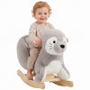 Qaba Animal a Bascule Bebe Phoque en Peluche, 12-36 Mois