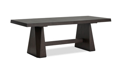 Arden Dining Extension Table with Trestle Base, 84-108"W - Espresso Brown | Table de salle à manger Arden avec rallonge de 84 po à 108 po (L) et base à tréteaux - brun espresso