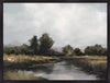 Toile décorative encadrée « Spring River » avec fioritures apposées à la main - 38 po x 50 po