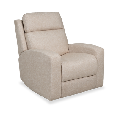 Charlotte 36.6” Fabric Auto Glider Power Reclining Chair with Power Headrest - Sand | Fauteuil à coulissement automatique et à inclinaison électrique Charlotte de 36,6 po en tissu avec appuie-tête électrique - sable