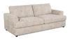 Sofa personnalisable Curve de Sofa Lab de 88 po fabriqué au Canada en tissu - Plush Parchment