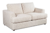 Causeuse personnalisable Curve de Sofa Lab de 65 po fabriqué au Canada en tissu - Chenille White