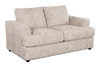 Causeuse personnalisable Curve de Sofa Lab de 65 po fabriqué au Canada en tissu - Plush Parchment