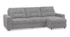 Sofa sectionnel modulaire à coulissement et inclinaison électriques de droite Elevate de Scott Living 3 pièces en tissu de chenille - gris