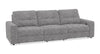 Sofa modulaire à inclinaison électrique Elevate de Scott Living de 115 po en tissu de chenille - gris