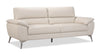Sofa contemporain Mystic de 85,4 po en cuir véritable - givre