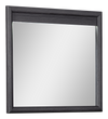 Miroir de commode de chambre à coucher Rocco - gris foncé