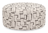 Pouf courbé personnalisable de Sofa Lab de 38 po fabriqué au Canada en tissu - tissu décoratif Tar