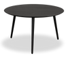 Table à café moderne Viola de 29,5 po avec dessus rond - frêne noir
