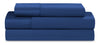 Ensemble de draps Hyper-Cotton BEDGEARMD 3 pièces pour lit simple très long - bleu marine