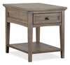 Table de bout traditionnelle Hanson de 20 po en pin - gris tourterelle