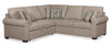 Sofa-lit sectionnel de gauche Haven de Scott Living 2 pièces en tissu de chenille - taupe