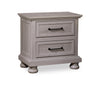 Table de nuit Kylie de 26 po (l) x 25 po (H) à 2 tiroirs avec port USB - sable