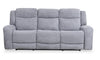 Sofa à inclinaison électrique Atlantis de 90 po en tissu avec ports USB et position zéro gravité - gris tourterelle