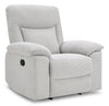 Fauteuil à inclinaison manuelle Spencer de 41,3 po en tissu de chenille - gris