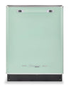 Lave-vaisselle Classic Rétro par Unique de 24 po et de 45 dBA avec commandes sur le dessus - vert menthe estival - UGP-24CR DW LG