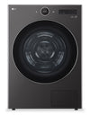 Sécheuse LG de 7,8 pi³ avec pompe à chaleur - acier noir - superposable - DLHC6702B
