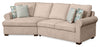 Sofa sectionnel enveloppant de gauche Haven de Scott Living 2 pièces en tissu de chenille - taupe
