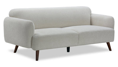 Sadie 78.7" Fabric Sofa with Rubberwood Legs – Sand | Sofa Sadie de 78,7 po en tissu avec pattes en hévéa - sable