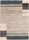 Carpette Aya gris-bleu - 5 pi 3 pox 7 pi 3 po