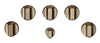 Boutons cuivre brossé pour surface de cuisson à gaz 5 pièces Café - CXCG1K0PMCU