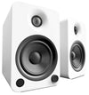 Haut-parleurs d'étagère Kanto YU6 alimentés par Bluetooth avec préamplificateur phono pour tourne-disques