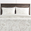 Ensemble d'édredon Indie Paisley 3 pièces pour lit double ou grand lit - blanc
