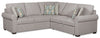 Sofa-lit sectionnel de droite Haven de Scott Living 2 pièces en tissu de chenille - gris
