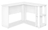 Bureau en forme de L Eason de 47 po avec tablette - blanc