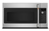 Four à micro-ondes à hotte intégrée Café de 1,7 pi³ avec convection et friture à air - acier inoxydable - CVM517P2RS1