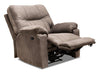Fauteuil coulissant inclinable Gybson de 38 po fabriqué au Canada en tissu - brun latté