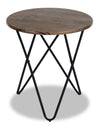 Table d'appoint Spencer de 20 po - brune