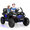 Costway 12v 2-seater Kids Ride On Utv Rc Electric Vehicle Suspension With Lights & Music