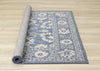 Cabana Blue White Elegant Border Outdoor Rug, 5'3" x 7'7" Outdoor Area Rug | Tapis d'exterieur Cabana bleu et blanc a bordure elegante, 5'3" x 7'7"