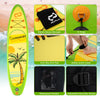 Goplus Small Inflatable Sup Board, Portable Paddle Board With 5d Rings Stand Up Paddle Board For Youth & Adult Green
