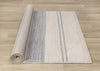 Covington Beige Grey Striped Design Rug, 5'3" x 7'7" Indoor Area Rug | Tapis Covington beige et gris a rayures, 5'3" x 7'7"