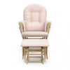 Storkcraft Hoop Glider and Ottoman - Natural/Pink Chair