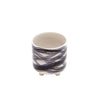 Ceramic 6"/9" Footed Blue Swirl Planter - Set of 2|Cache-pot sur pied de 6 po/9 po en céramique avec spirales bleues - ensemble de 2