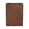 Metal 22" x 30" Mirror with Shelf - Black and Brown | Miroir de 22 po x 30 po en métal avec tablette - noir et brun