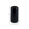 Ceramic 10" Grooved Vase - Navy Blue|Vase rainuré de 10 po en céramique - bleu marine