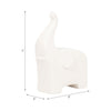 Ceramic 7" Trunk Up Elephant - White|Éléphant de 7 po en céramique avec trompe vers le haut - blanc