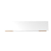 Manhattan Comfort Utopia 70.47" TV Stand with Splayed Wooden Legs & 4 Shelves - White Gloss & Maple Cream|Meuble pour téléviseur Utopia de Manhattan Comfort de 70,47 po avec pattes évasées en bois et 4 tablettes - blanc lustré et crème d'érable