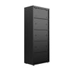 Fortress Textured Metal 75.4" Garage Cabinet with 4 Adjustable Shelves - Charcoal Grey|Armoire Fortress de Manhattan Comfort de 75,4 po en métal texturé avec 4 tablettes réglables pour le garage - gris anthracite