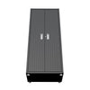 Fortress Textured Metal 75.4" Garage Cabinet with 4 Adjustable Shelves - Charcoal Grey|Armoire Fortress de Manhattan Comfort de 75,4 po en métal texturé avec 4 tablettes réglables pour le garage - gris anthracite